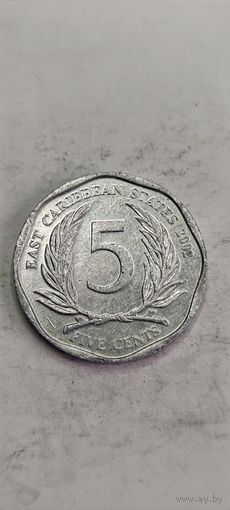 Карибы 5 цент 2002