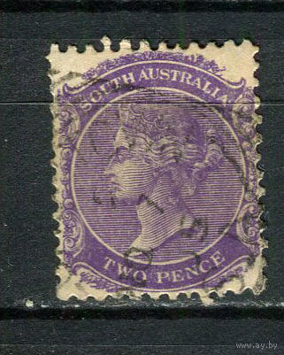 Южная Австралия (штат) - 1899/1905 - Королева Виктория 2Р - [Mi.81C] - 1 марка. Гашеная.  (Лот 27HH)-T41P28