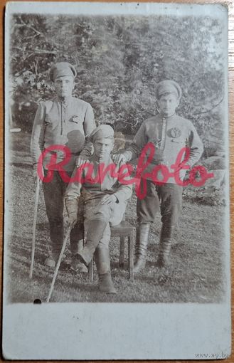 1910-е Открыточный формат солдаты царской армии плен? ретро типажи