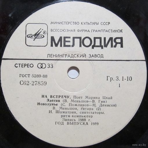 Поет Марина Цхай - На встречу (7'')