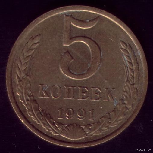 5 копеек 1991 год М