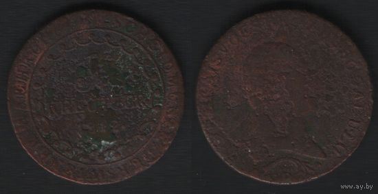 Австро-Венгерская Монархия km2112 1 крейцер 1812 года (6873