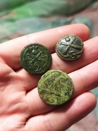 Лот пуговиц Франция 1812 год редкие.