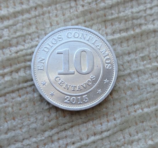 Werty71 Никарагуа 10 сентаво 2015