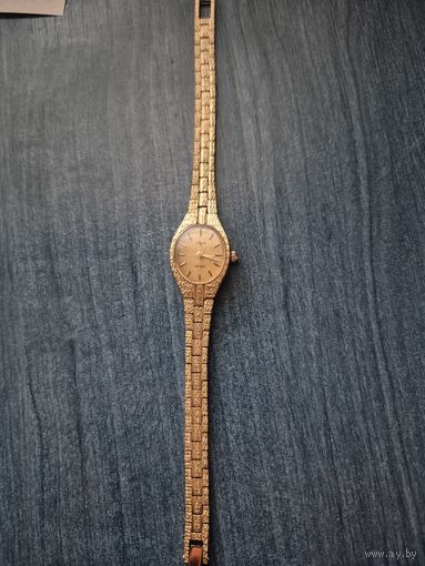 Часы луч. Au1. Позолоченын