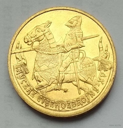 Польша 2 злотых 2007 г. Рыцарь XV века