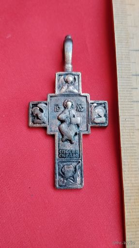 Старинный двухсторонний крест  . Торги с рубля