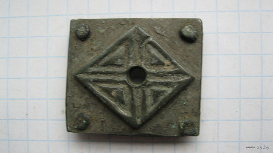 Накладка на калиту. Бронза, литье.