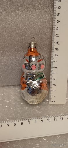 Ёлочная игрушка. Свинка (поросенок). 24-8