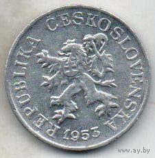 ЧЕХОСЛОВАЦКАЯ  РЕСПУБЛИКА. 3 ГЕЛЛЕРА 1953