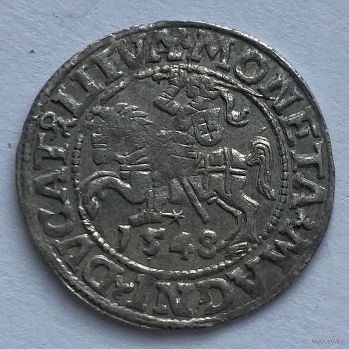 Паўгрош / полугрош 1548 г. Красивый! В патине!