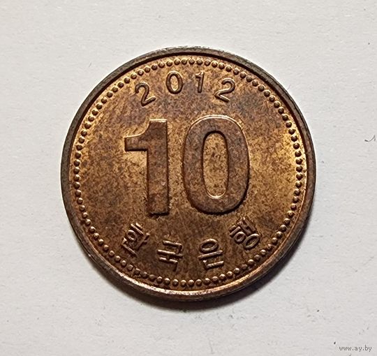 Южная Корея 10 вон, 2012