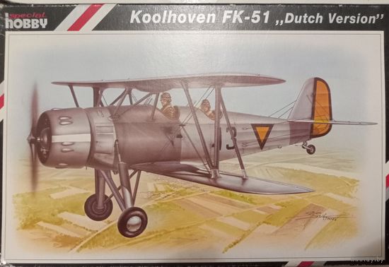 Скидка к 9 мая. Модель самолета Koolhoven FK-51, 1/72, Special hobby