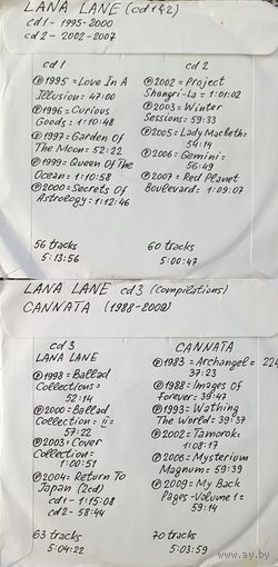 CD MP3 дискография LANA LANE - 3 CD, CANNATA - 1 CD