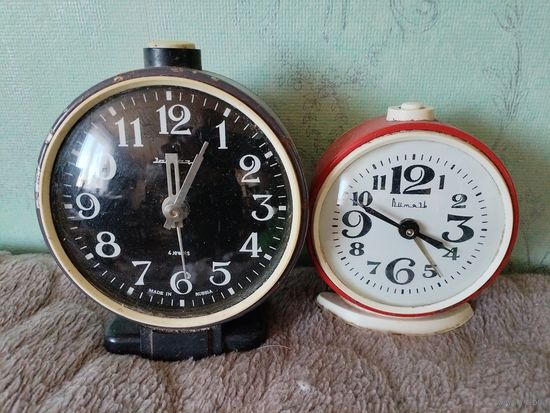 Будильники СССР. Витязь и Янтарь. Рабочие.
