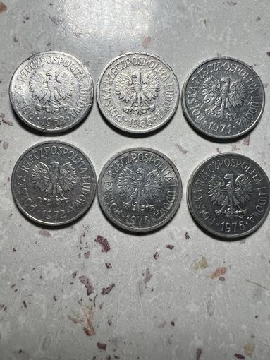 10 грошей Польши 1963-76 годов.