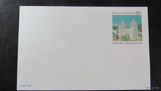 Маркированная почтовая карточка США 1980 Исторический университет