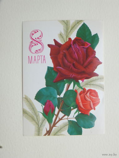 Лисецкий 8 марта 1980 10х15 см