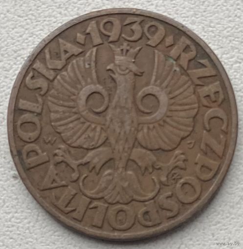 Польша 5 грошей 1939 г.