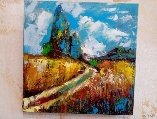 Фоминова Светлана, 50х49см, холст, масло, акрил. пейзаж