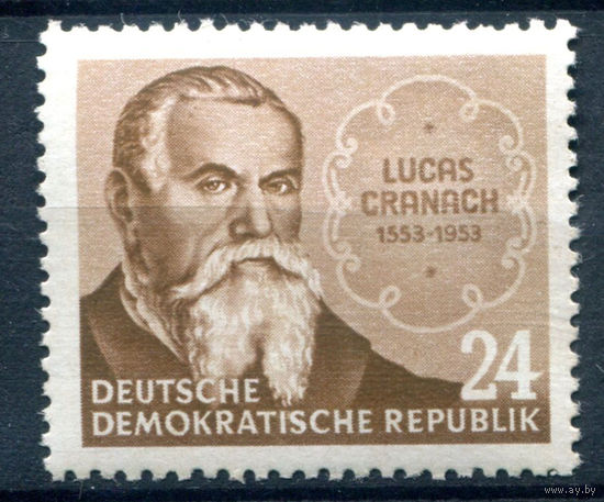 ГДР - 1953г. - Лукас Кранах - 1 марка - полная серия, MNH [Mi 384]. #1-GG-14-A-1