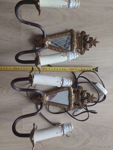 Пара бра бронза