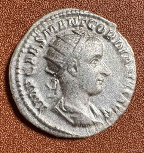 Монета, Гордиан III, Антониниан, 239-240 год. Н. Э. Римская империя. Серебро