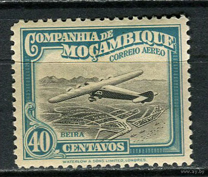 Португальские колонии - Мозамбик (Comp de Mocambique) - 1935 - Авиация 40С - [Mi.191] - 1 марка. MH.  (Лот 21Jo)-T4P15