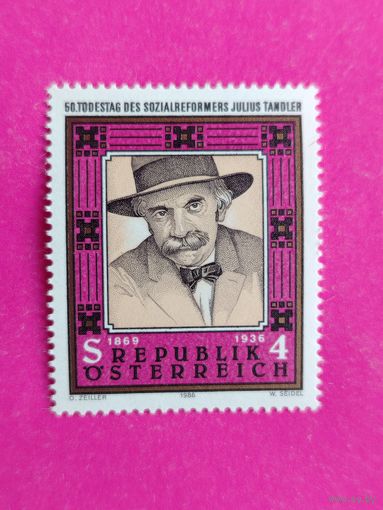 Австрия. Известные люди. ( 1 марка ) 1986 года. 3-14.