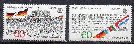 Европа Исторические события ФРГ 1982 год чистая серия из 2-х марок
