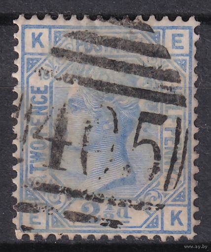 65.Br. Великобритания. Виктория. Стандарт. 2 1/2 P. 1880 г. Mi.#51. Plate 19.