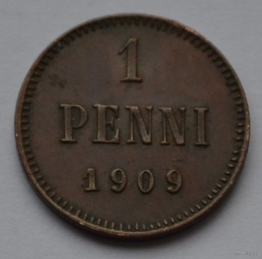 Финляндия, 1 пенни 1909 г.