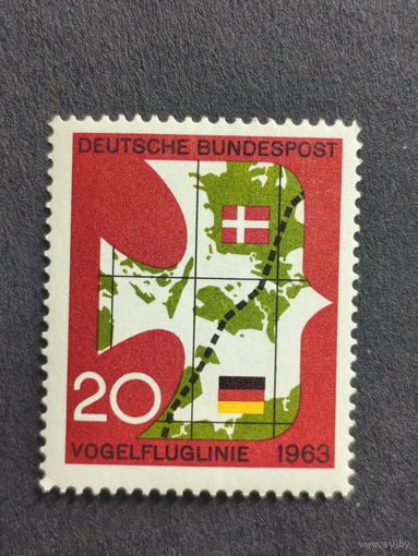 Германия 1963. Открытие прямой линии до Копенгагена. Полная серия
