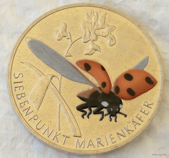 5 евро 2023. Семиточечная божья коровка