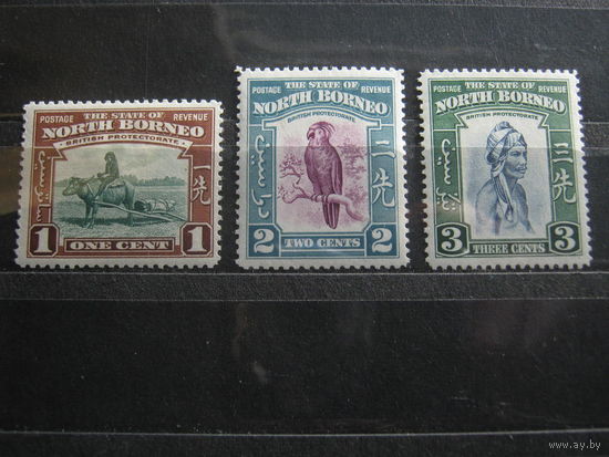Марки - колонии, Северное Борнео, фауна, птицы, 1939