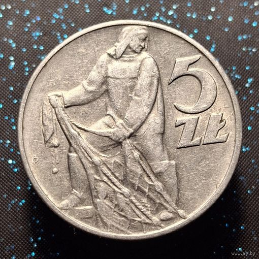 5 злотых 1960 моряк состояние распродажа коллекции