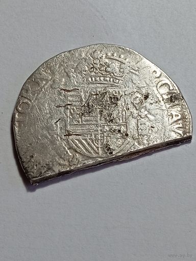 Рубленый Талер Недерланды 1600 года. Альберт и  Елизавета .Распродажа с рубля !