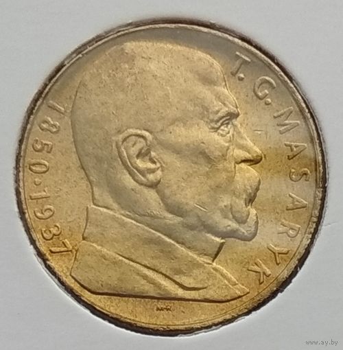 Чехословакия 10 крон 1990 г. Томаш Гарриг Масарик. В холдере