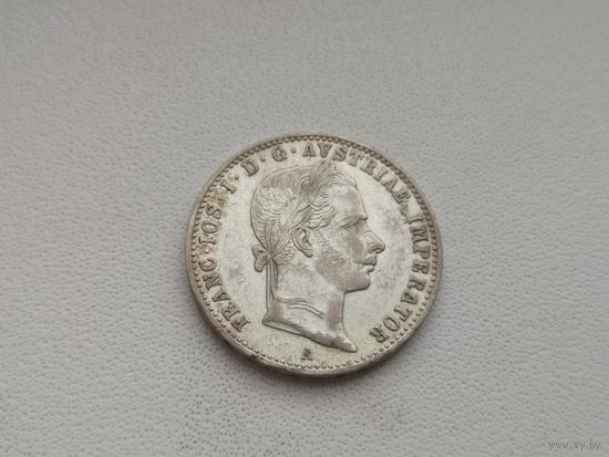 25 крейцеров 1858г.Франц Иосиф 1 серебро.