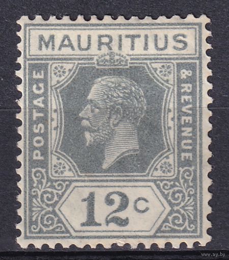 31.BrKM. Великобритания. Колонии. Маврикий. Георг V. Стандарт. 12C. 1921 г. Mi.#165.