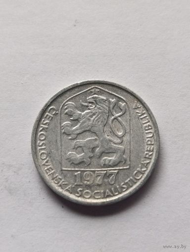 Чехия. 10 геллеров 1977 года. (4).