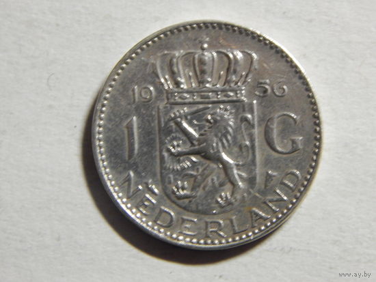 Нидерланды 1 гульден 1956г