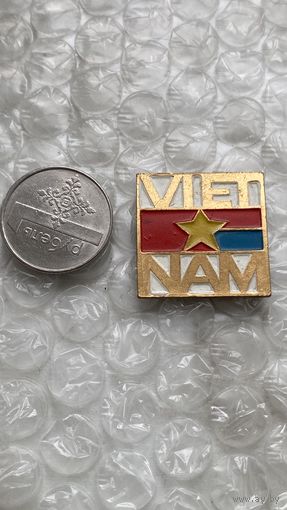 Значок Вьетнам, тяжелый, без замка