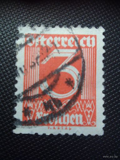 Австрия. Стандарт. 1925г. гашеная
