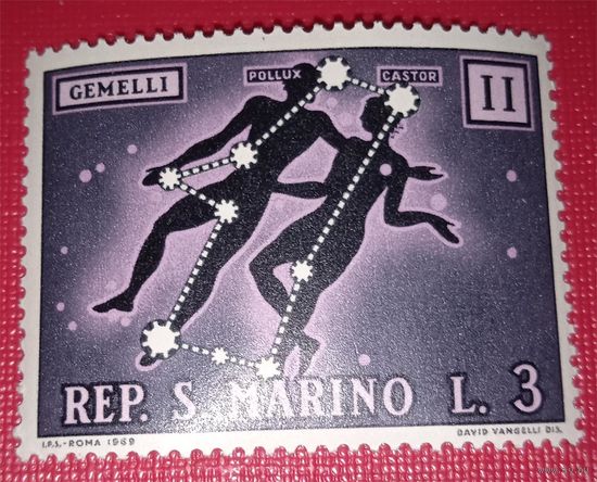 Лот 198 Сан-Марино (1970) Знаки зодиака. Близнецы SM944