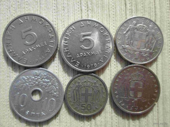 6 грецких монет
