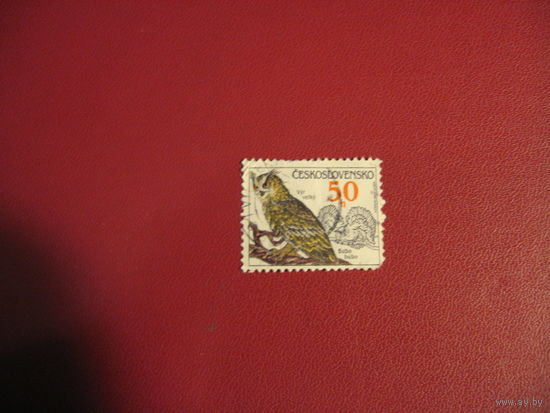 Марка Сова 1972 год Чехословакия
