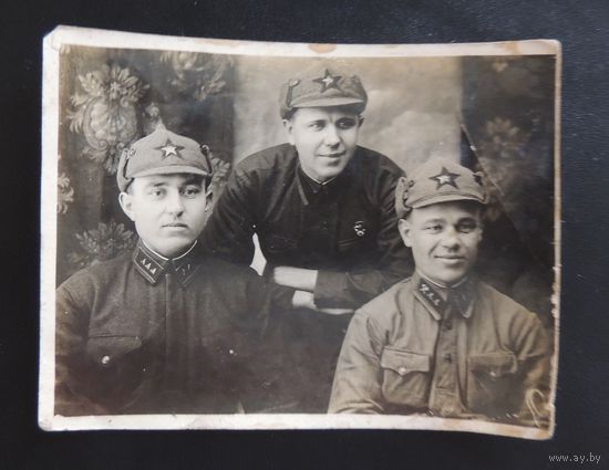 Фото "Три буденовца - командира", 1920-1930 гг.