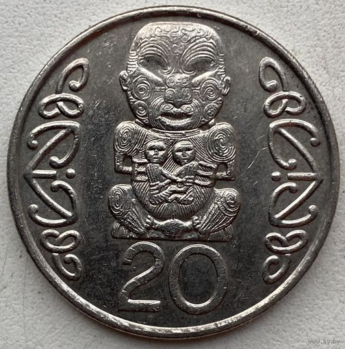Новая Зеландия 20 центов 1990 г.