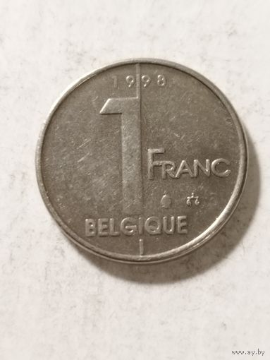 Бельгия 1 франк 1998